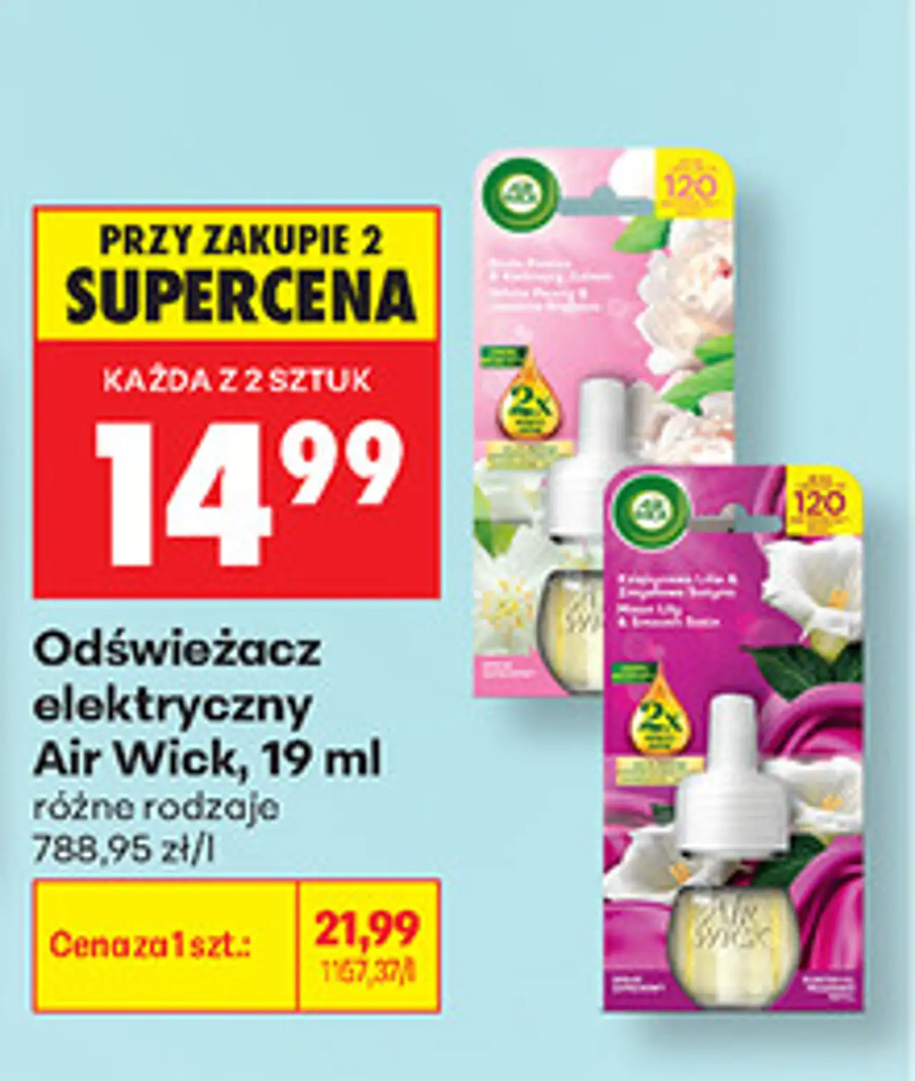 Odświeżacz elektryczny Air Wick, 19 ml