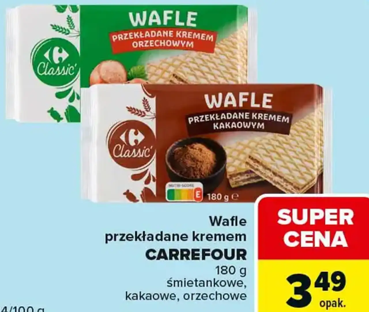 Wafle przekładane kremem CARREFOUR