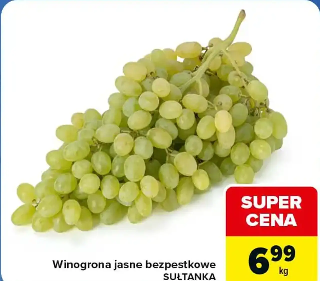 Winogrona jasne bezpestkowe SUŁTANKA