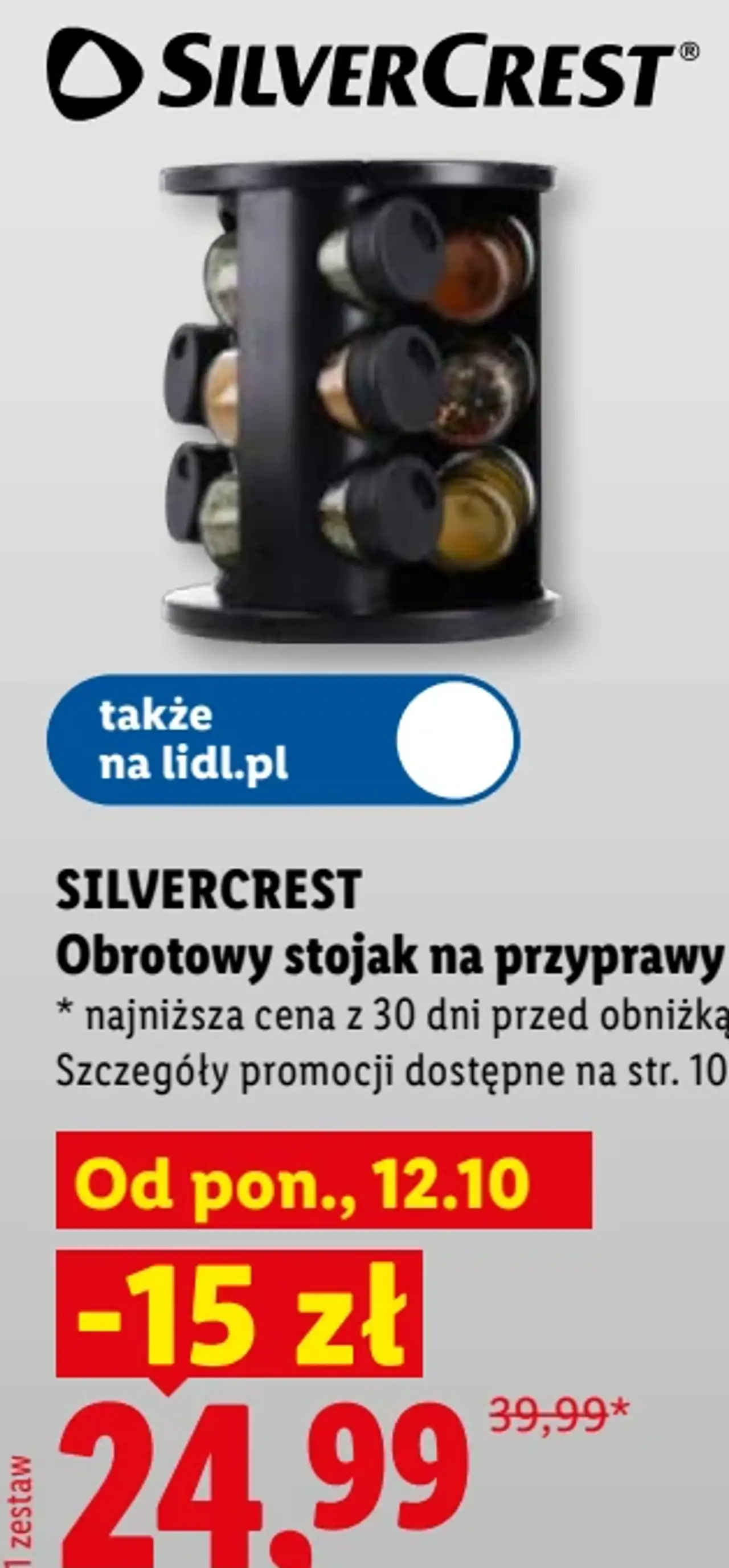 SILVERCREST Obrotowy stojak na przyprawy