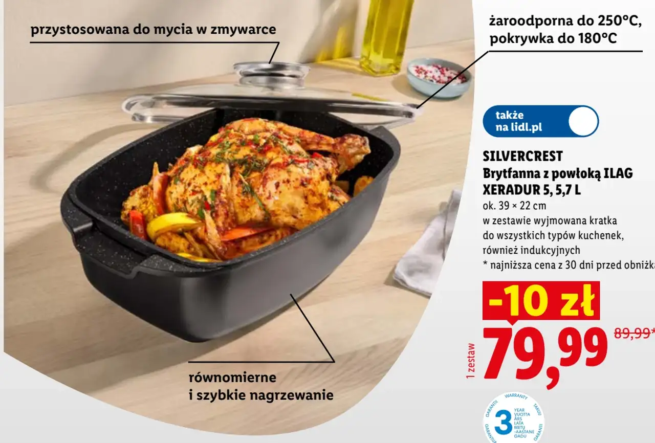 SILVERCREST Brytfanna z powłoką ILAG XERADUR 5, 5,7 L