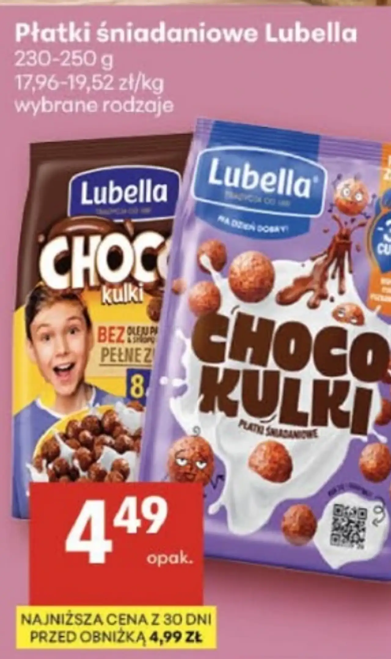 Płatki śniadaniowe Lubella Choco Kulki