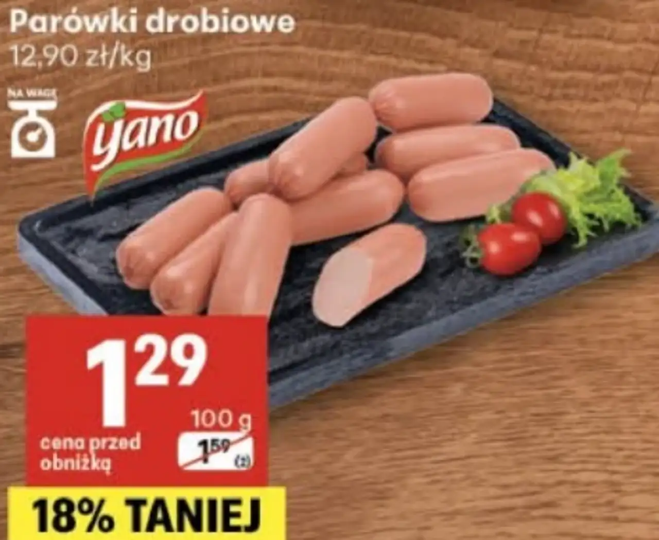 Parówki drobiowe Yano