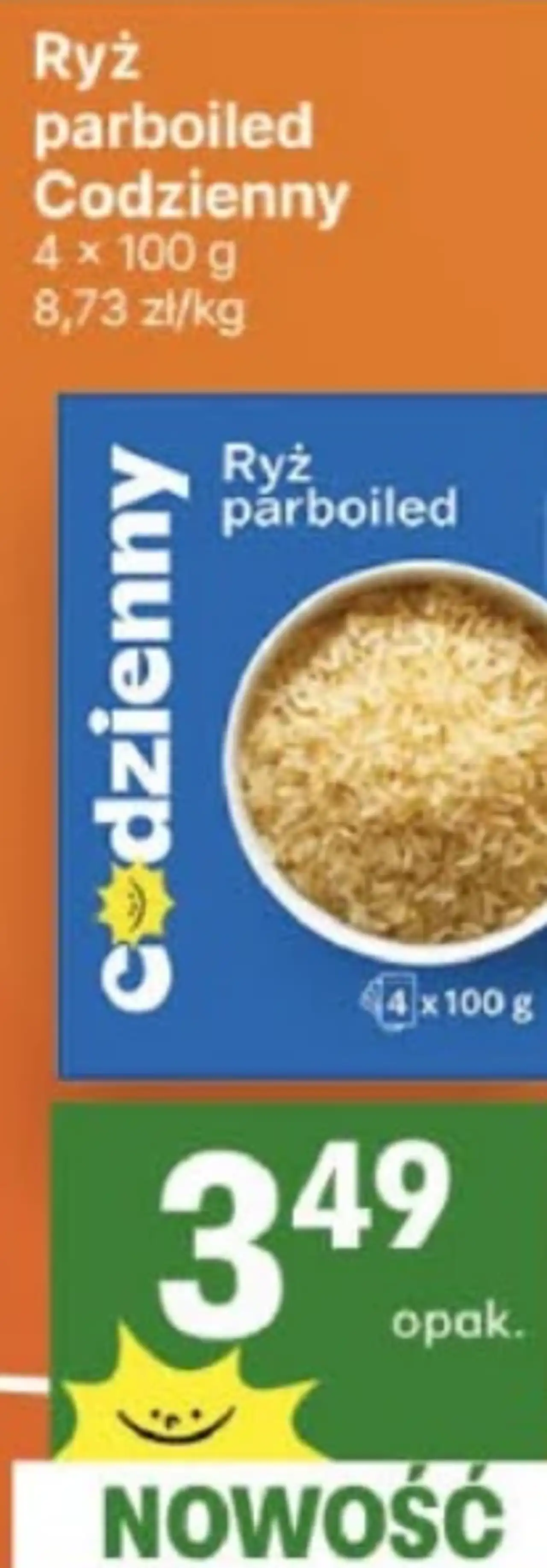 Ryż parboiled Codzienny 4 x 100 g