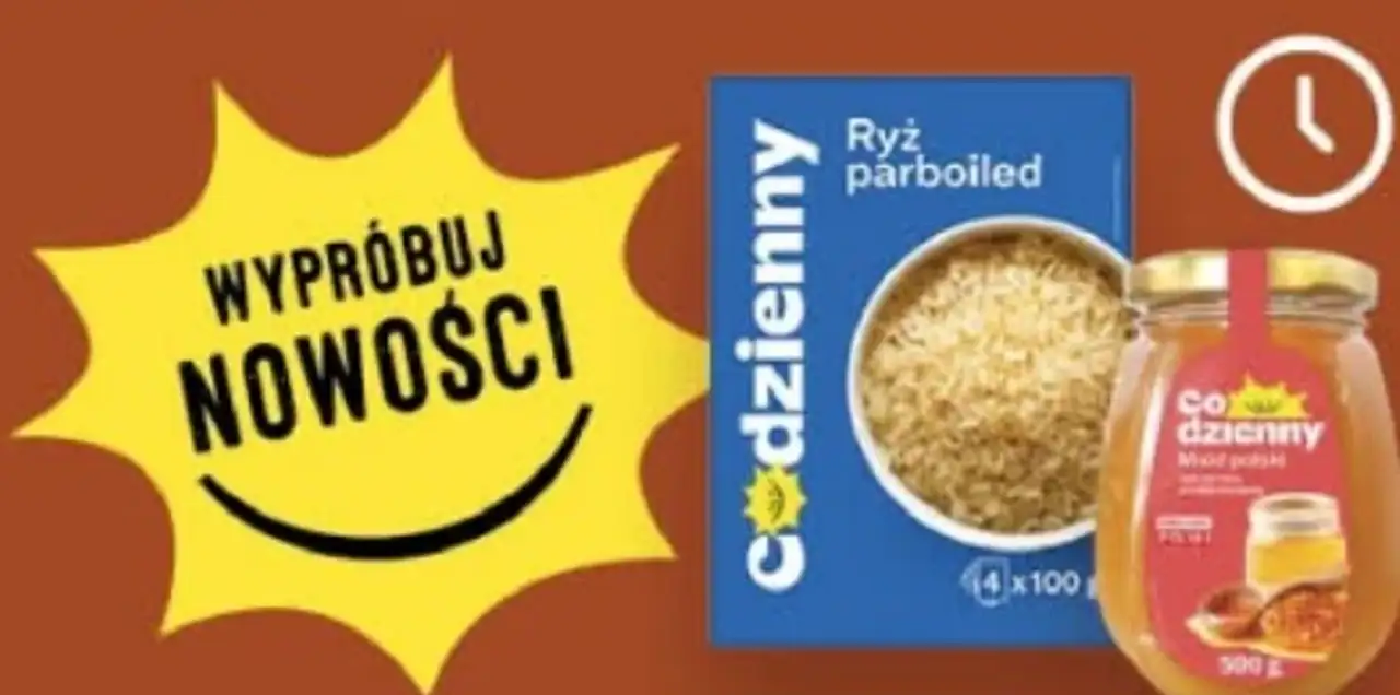 Ryż parboiled Codzienny i Miód Codzienny