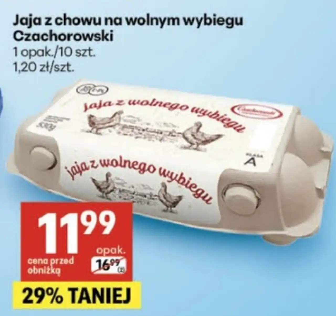 Jaja z chowu na wolnym wybiegu Czachorowski