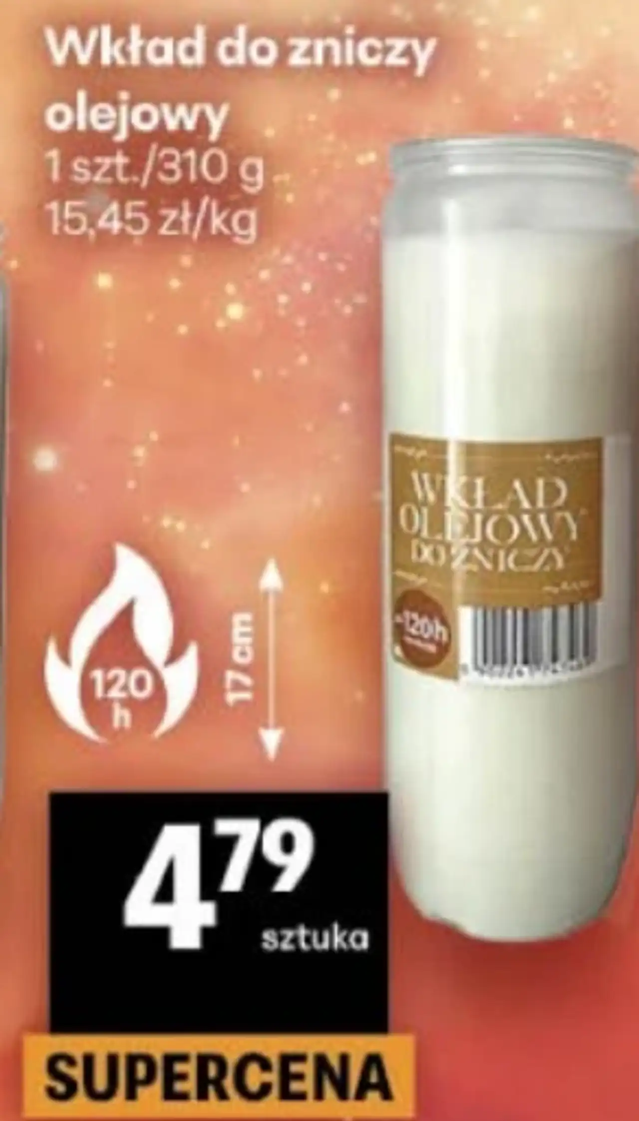 Wkład do zniczy olejowy 310 g