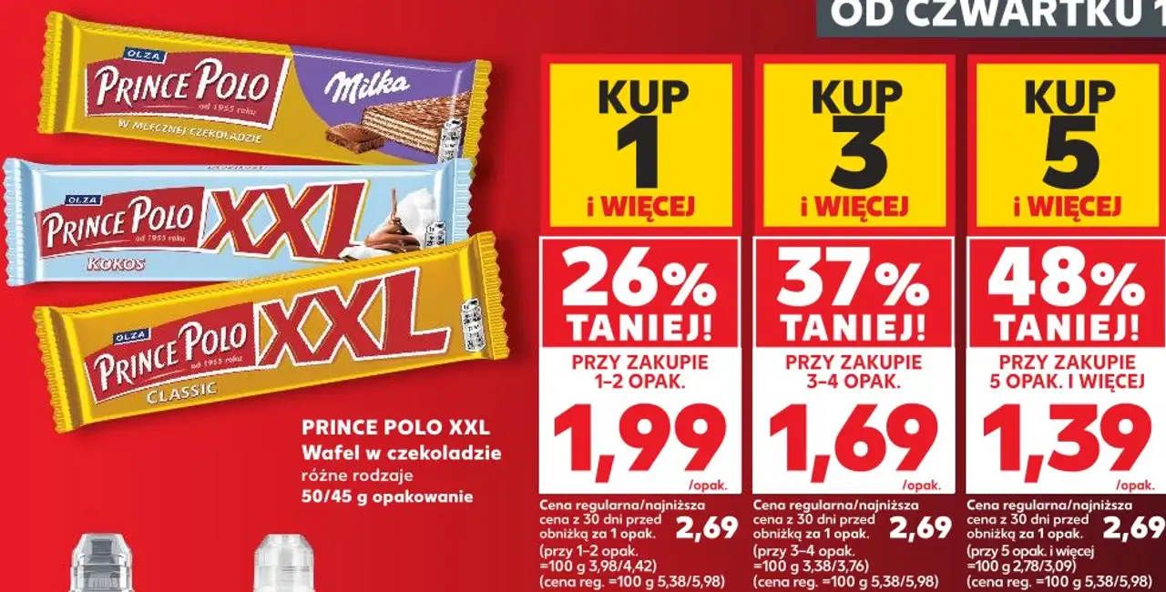 Prince Polo XXL Wafel w czekoladzie różne rodzaje