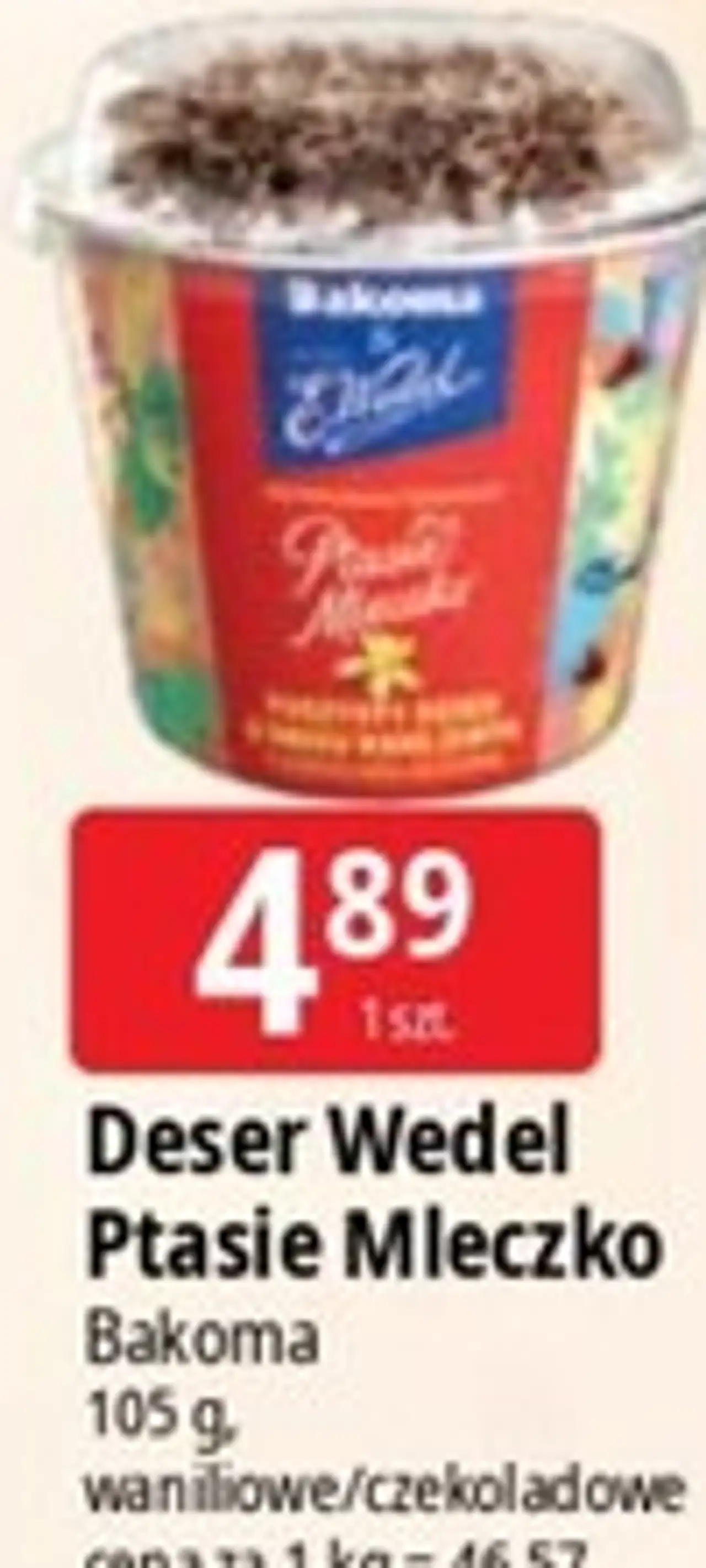 Deser Wedel Ptasie Mleczko Bakoma