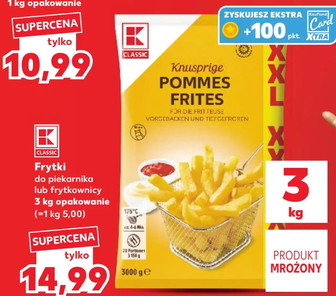 K-Classic Frytki do piekarnika lub frytkownicy