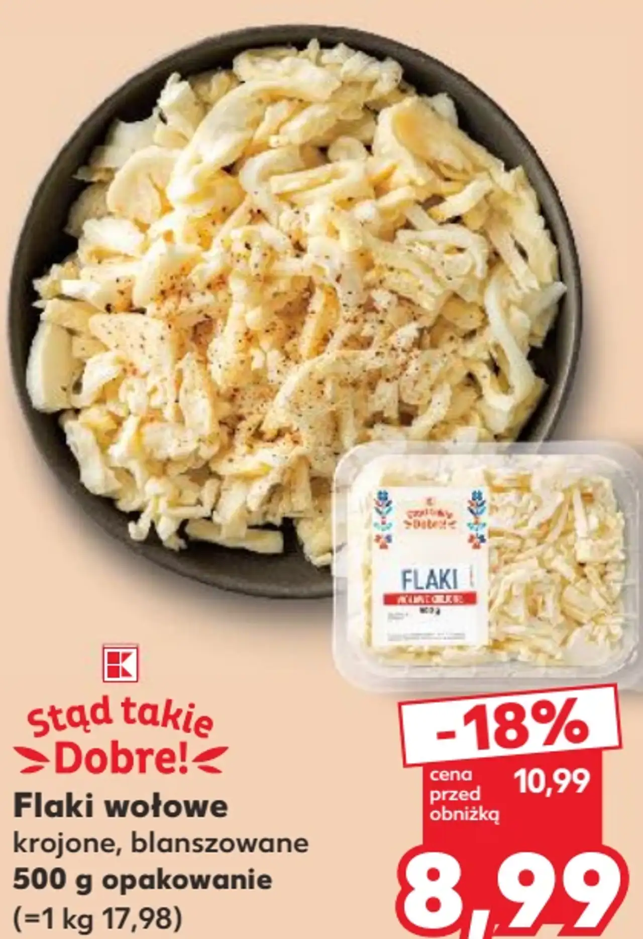 Stąd takie Dobre! Flaki wołowe krojone, blanszowane