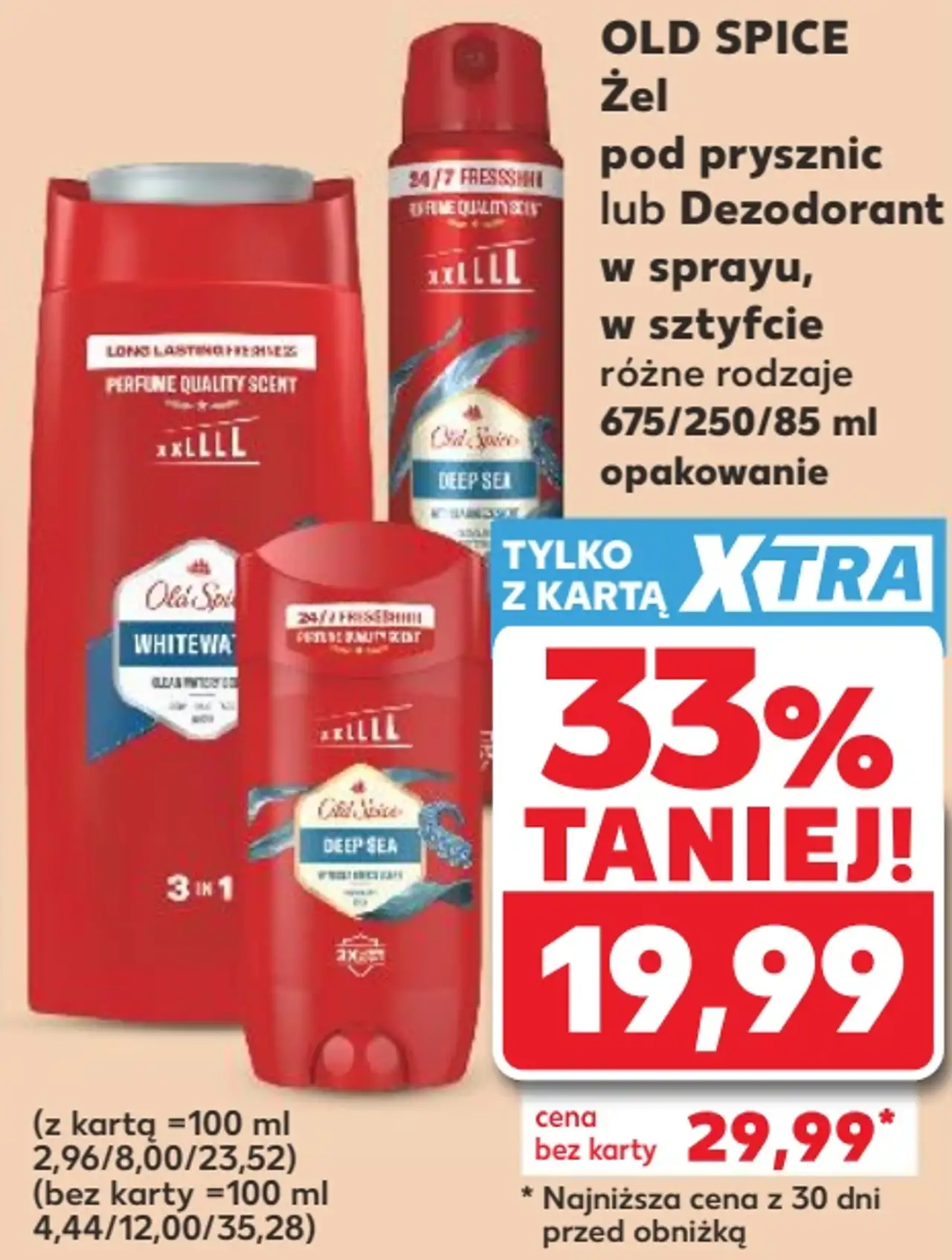 Old Spice Żel pod prysznic lub Dezodorant w sprayu, w sztyfcie