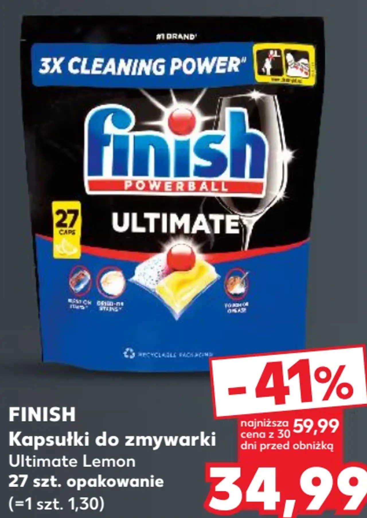 FINISH Kapsułki do zmywarki Ultimate Lemon