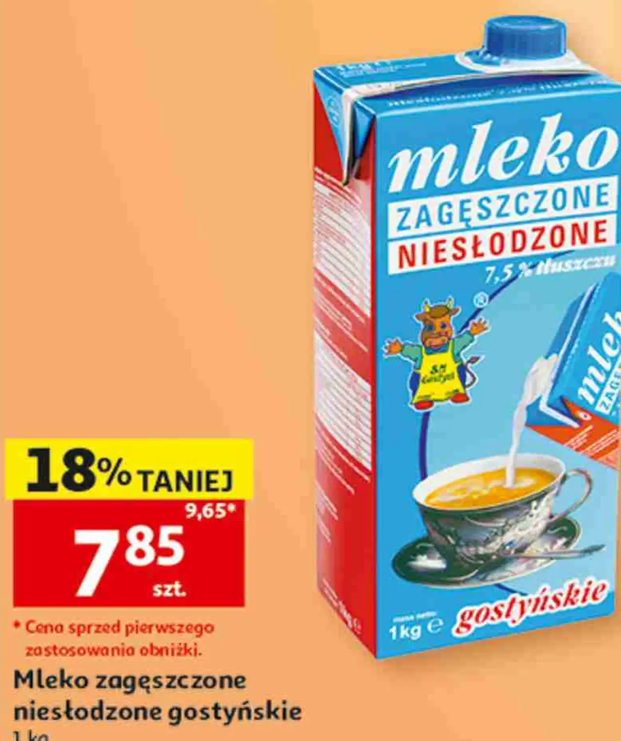 Mleko zagęszczone niesłodzone gostyńskie