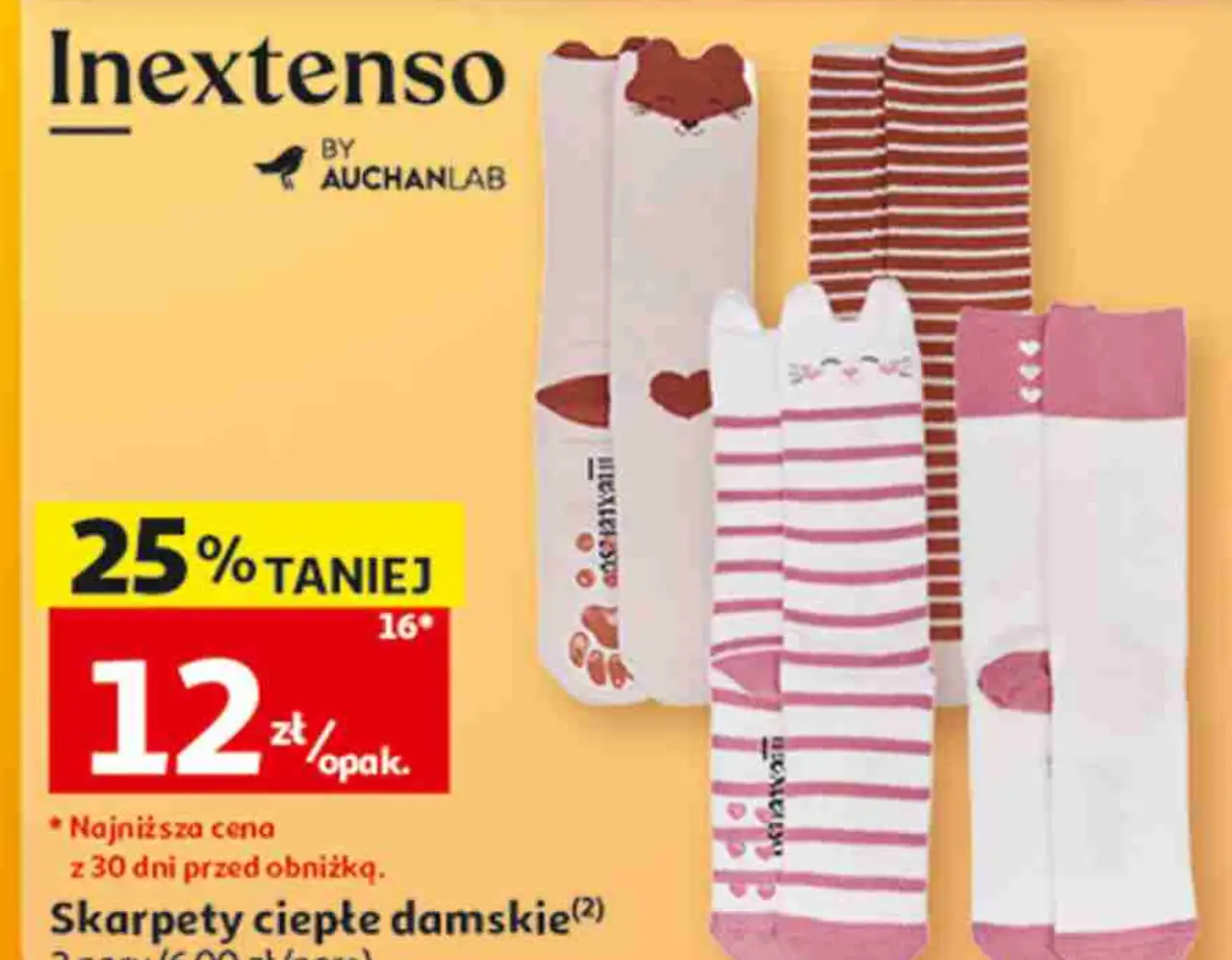 Skarpety ciepłe damskie Inextenso