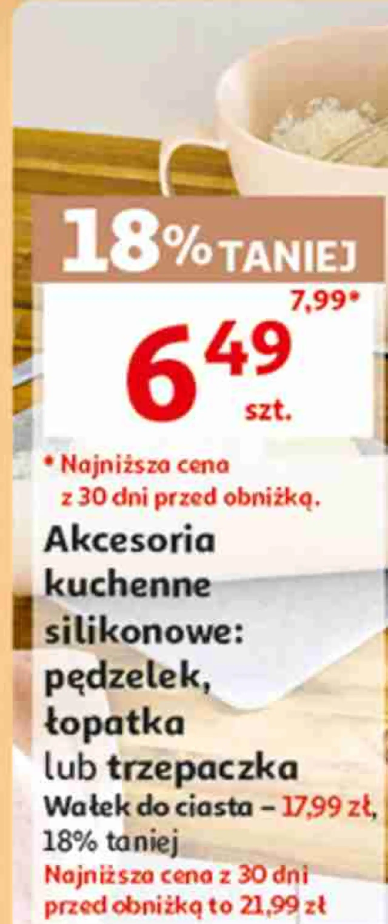 actuel Akcesoria kuchenne silikonowe: pędzelek, łopatka lub trzepaczka
