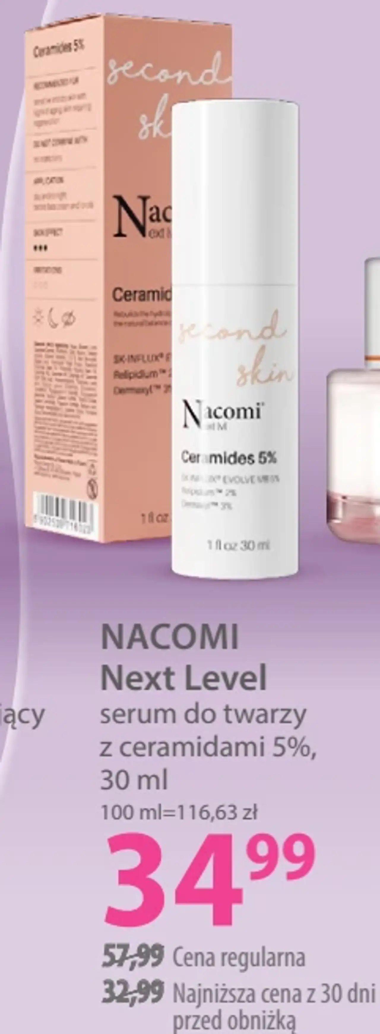 NACOMI Next Level serum do twarzy z ceramidami 5%, 30 ml