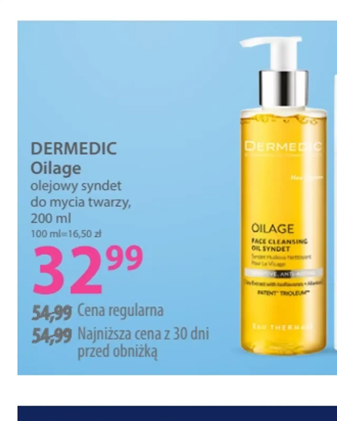 DERMEDIC Oilage olejowy syndet do mycia twarzy