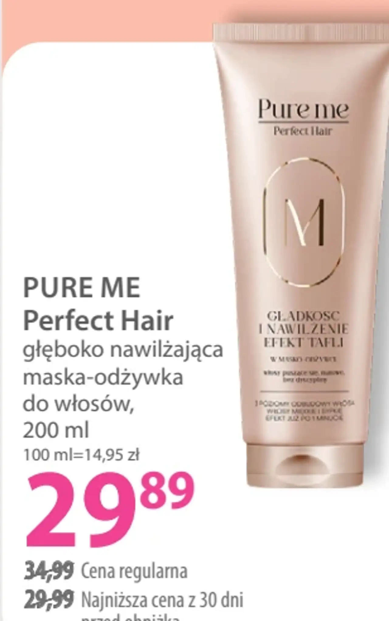 PURE ME Perfect Hair głęboko nawilżająca maska-odżywka do włosów