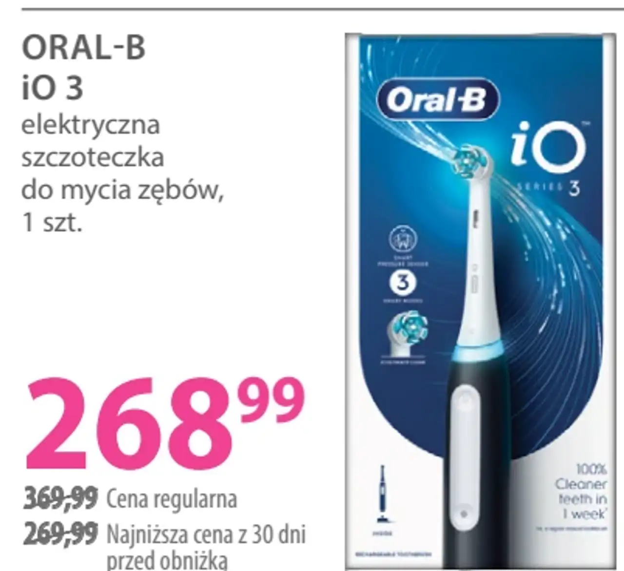 ORAL-B iO 3 elektryczna szczoteczka do mycia zębów