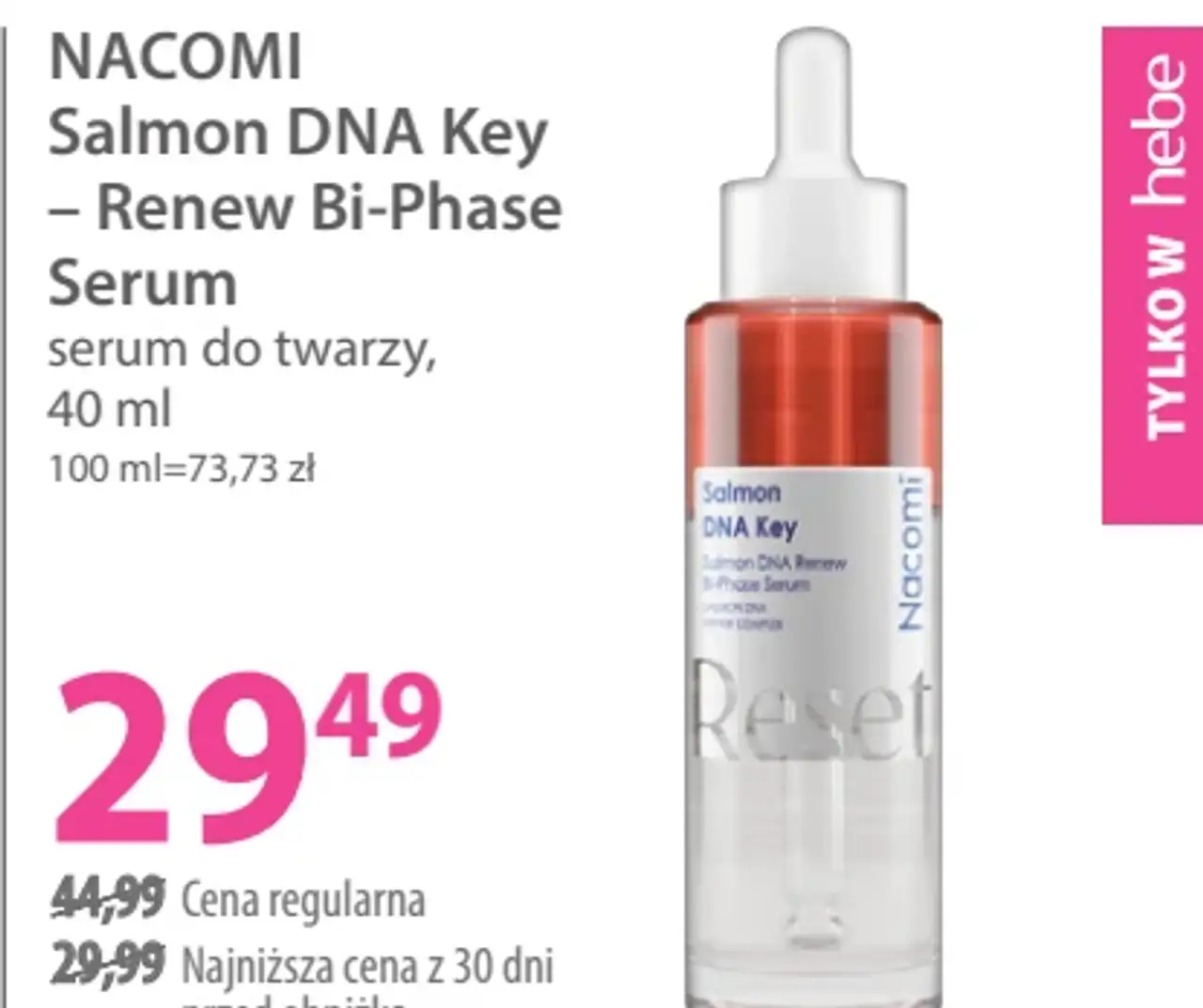 NACOMI Salmon DNA Key - Renew Bi-Phase Serum serum do twarzy