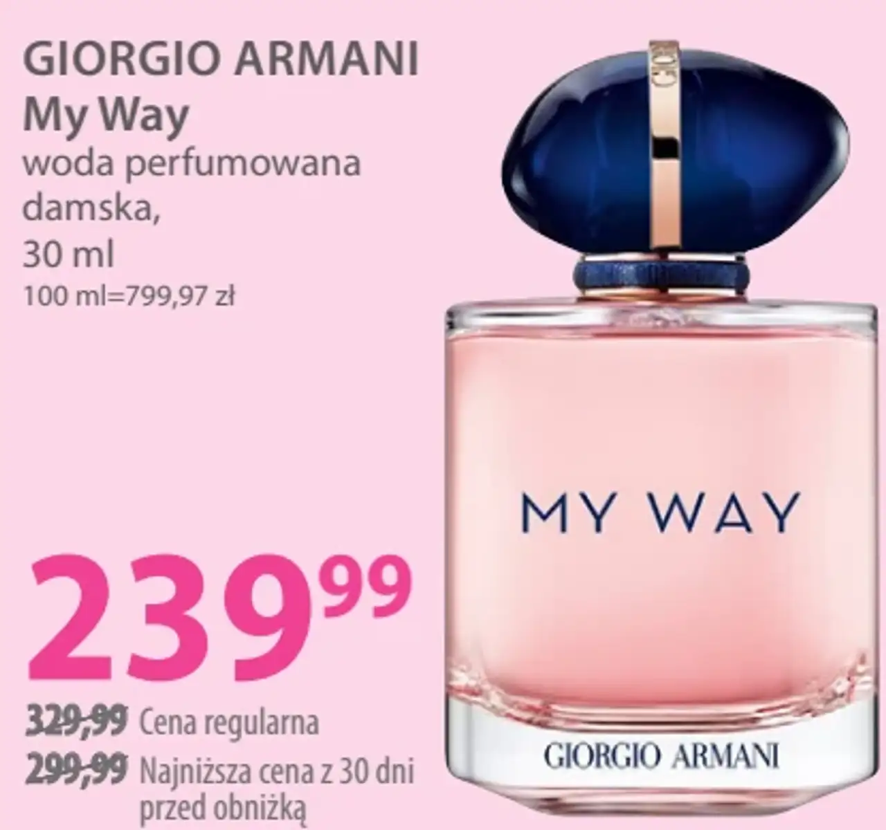 GIORGIO ARMANI My Way woda perfumowana damska