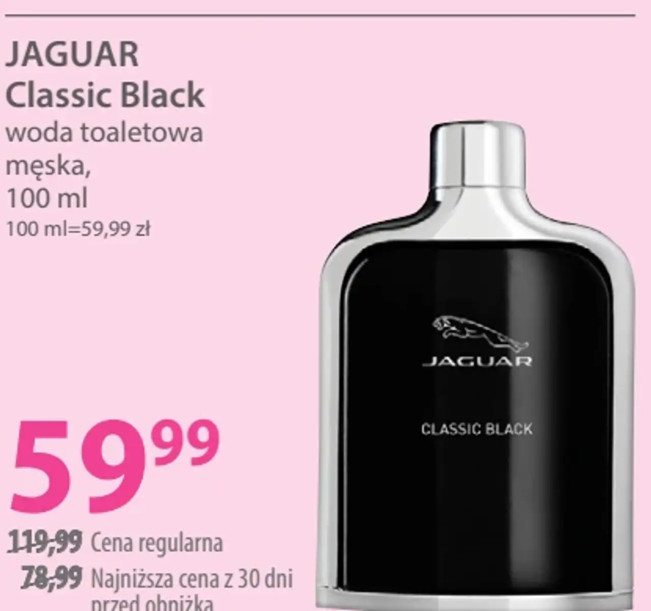 JAGUAR Classic Black woda toaletowa męska
