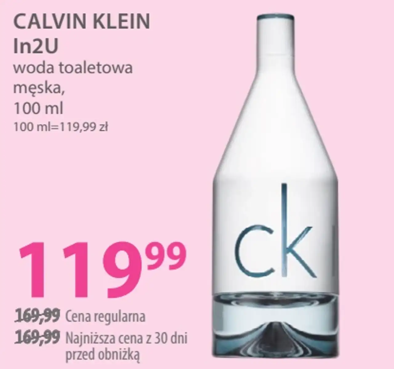 CALVIN KLEIN In2U woda toaletowa męska