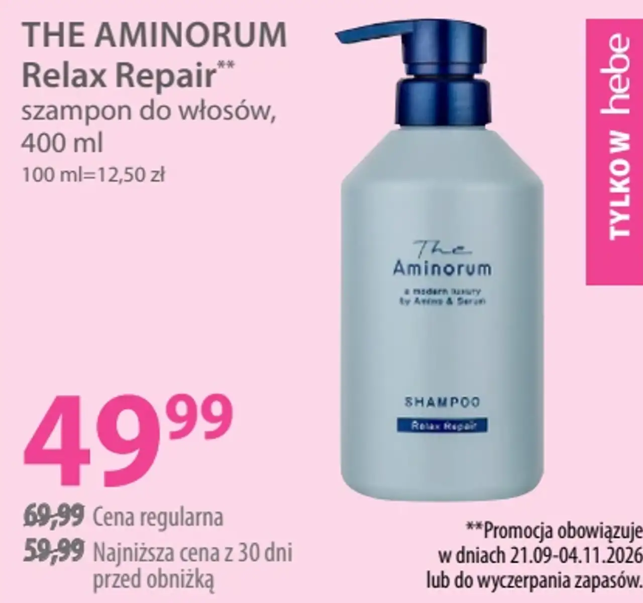 THE AMINORUM Relax Repair szampon do włosów