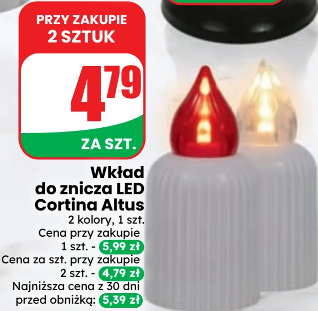 Wkład do znicza LED Cortina Altus