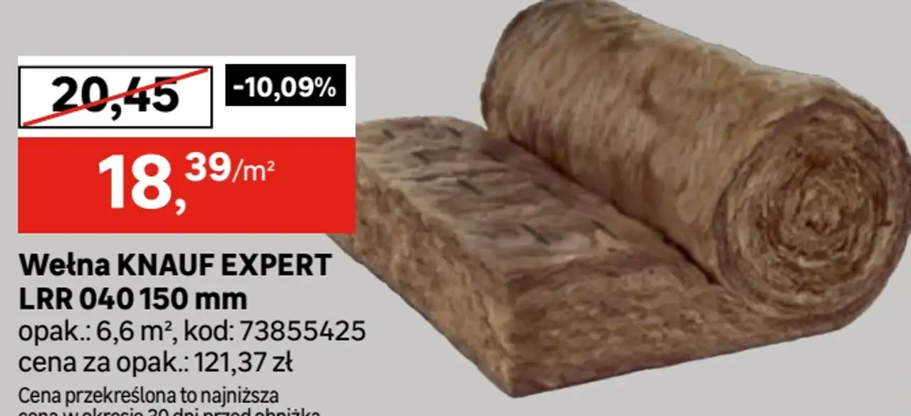 Wełna KNAUF EXPERT LRR 040 150 mm