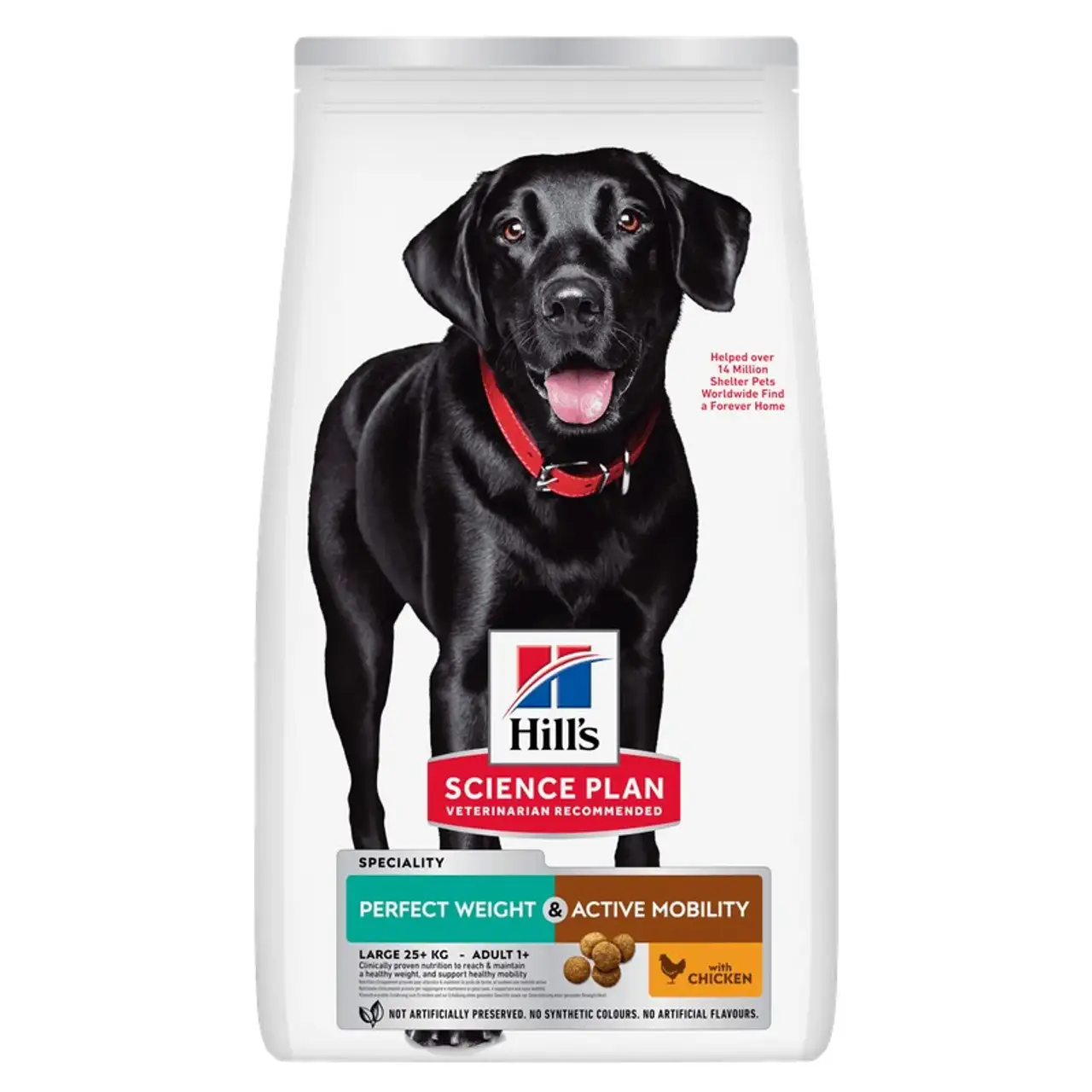 Hill's Croquettes pour chien Science Plan, Perfect Weight & Active Mobility, grande race adulte, au poulet 12 kg
