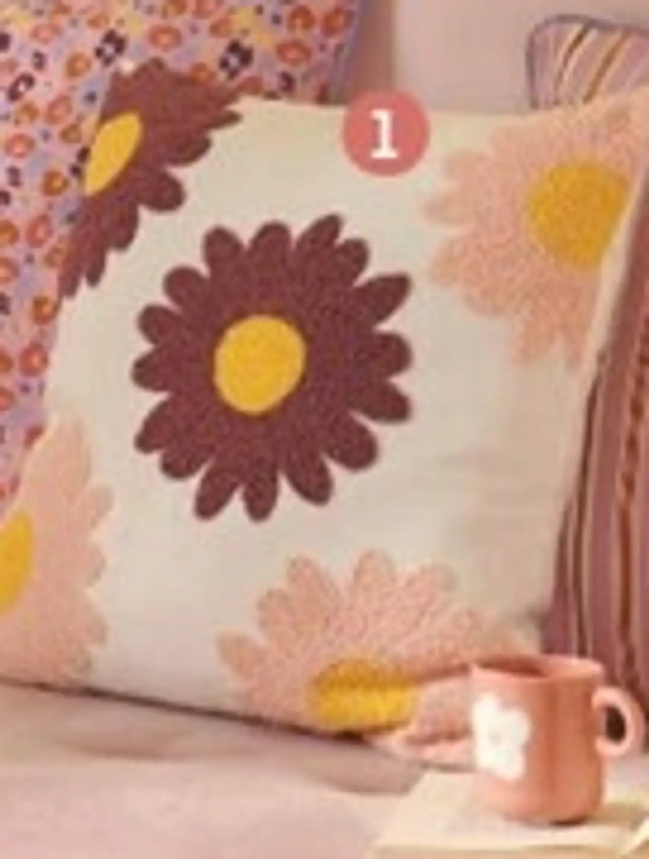 COUSSIN CARRÉ PRUNE ACTUEL 45x45cm