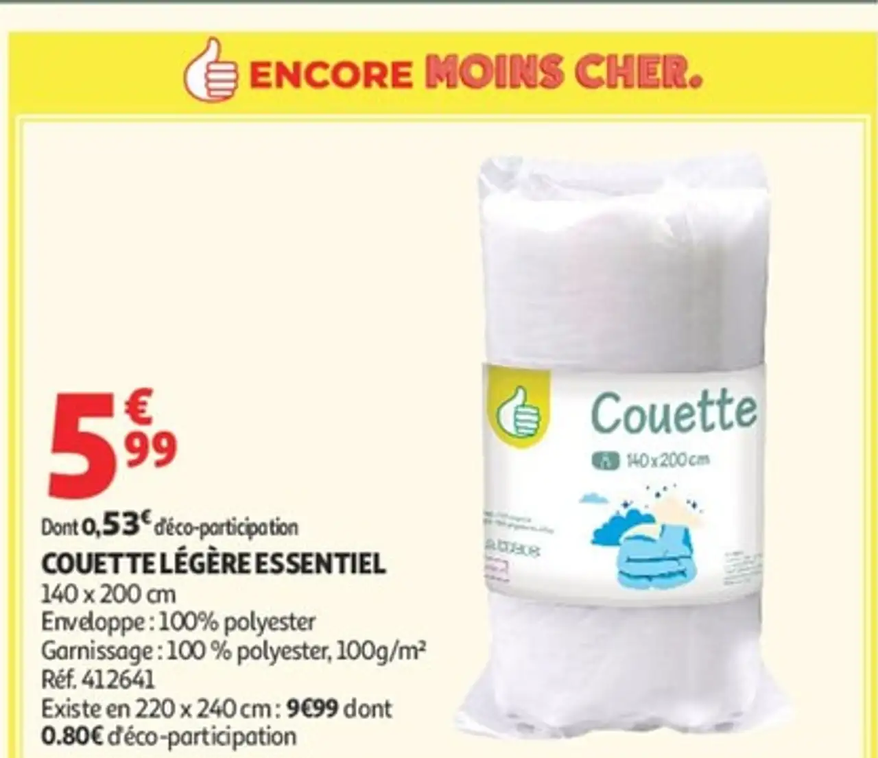 COUETTE LÉGÈRE ESSENTIEL