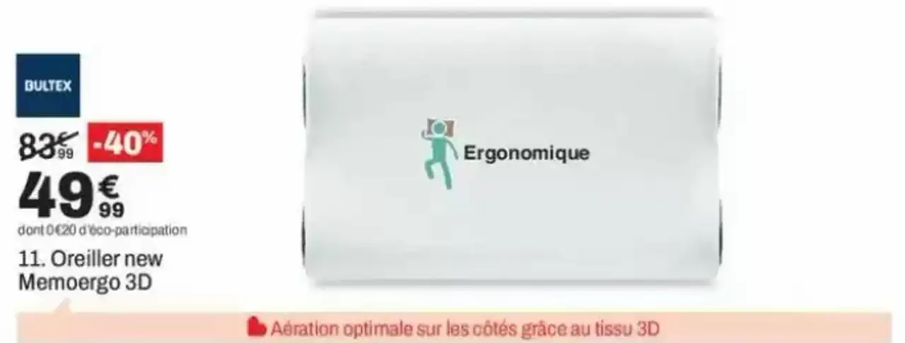 11. Oreiller new Memoergo 3D