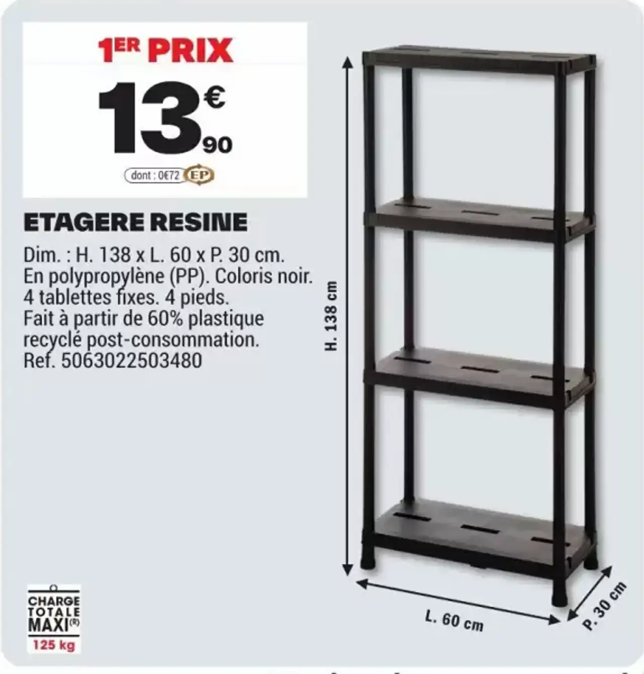 ETAGERE RESINE