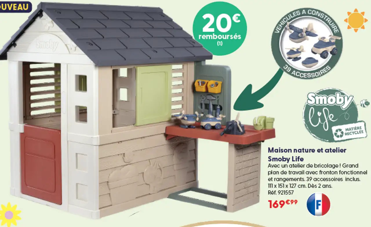 Maison nature et atelier Smoby Life