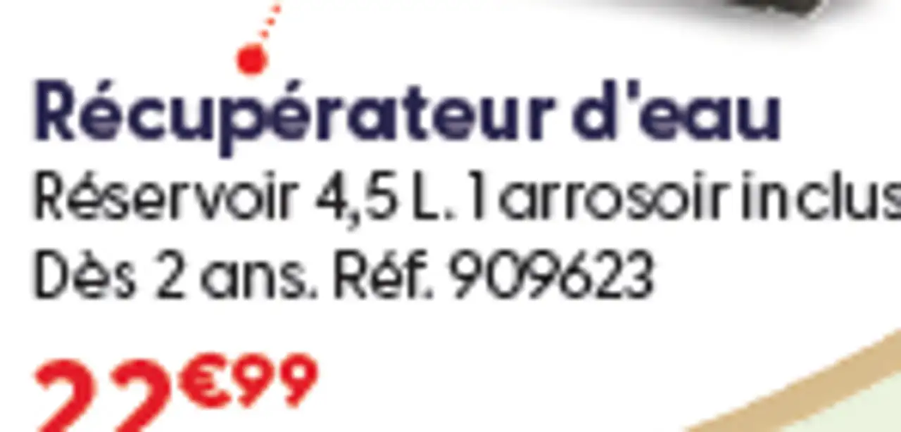 Récupérateur d'eau