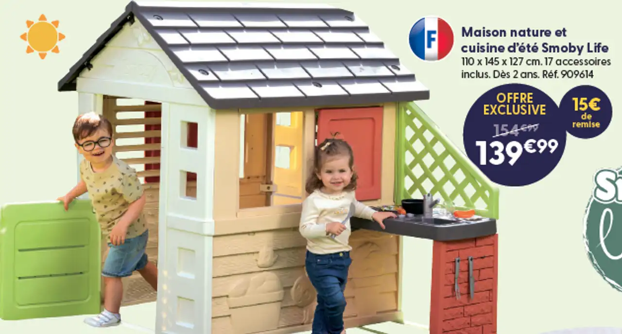 Maison nature et cuisine d'été Smoby Life
