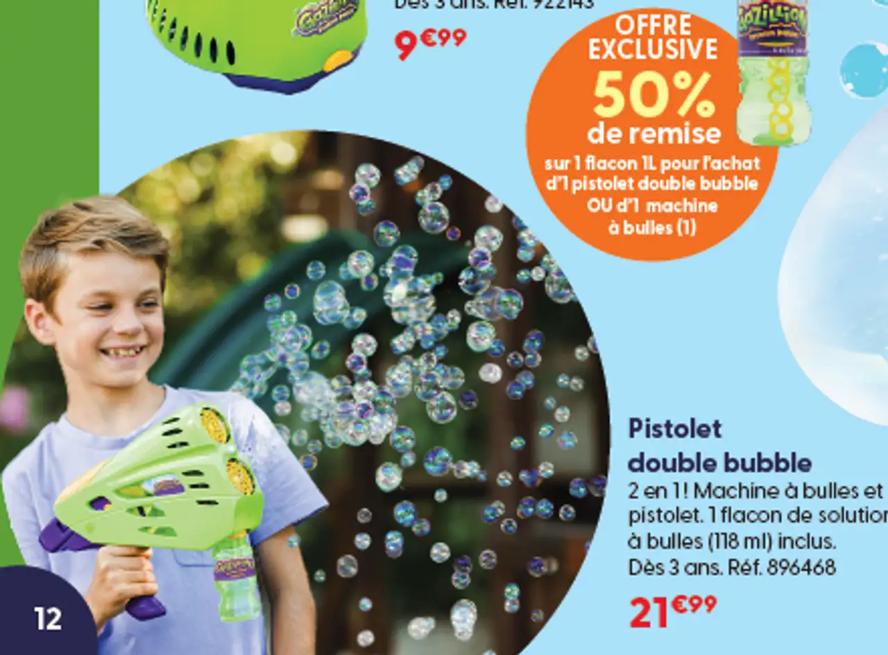 Pistolet double bubble