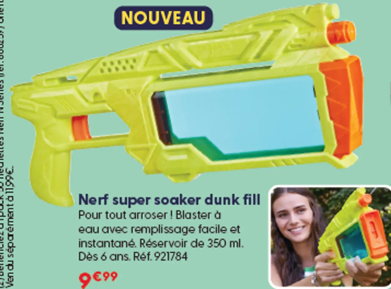 Nerf super soaker dunk fill
