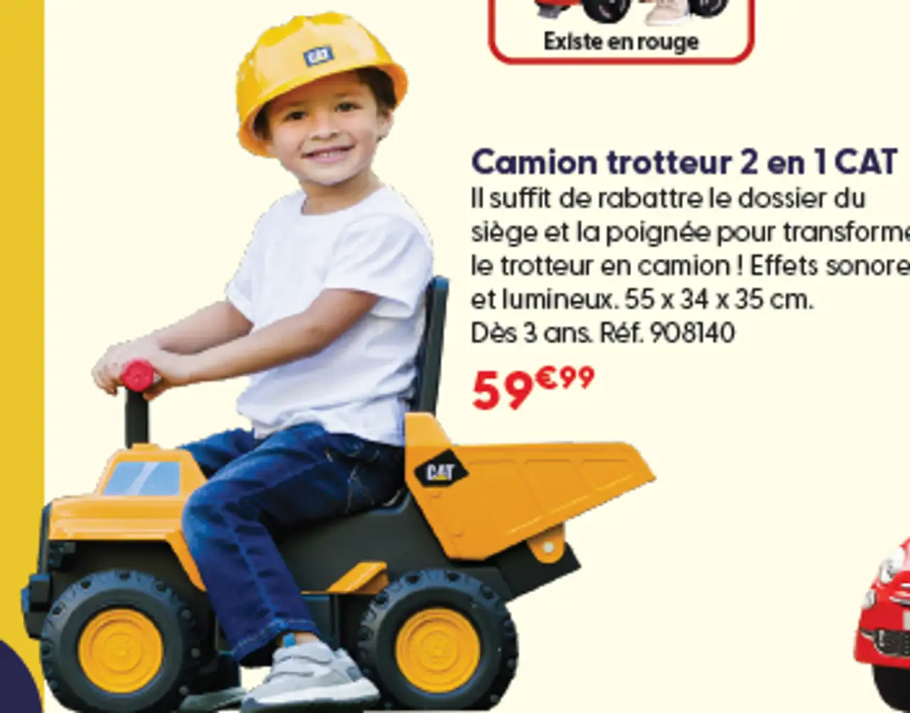 Camion trotteur 2 en 1 CAT