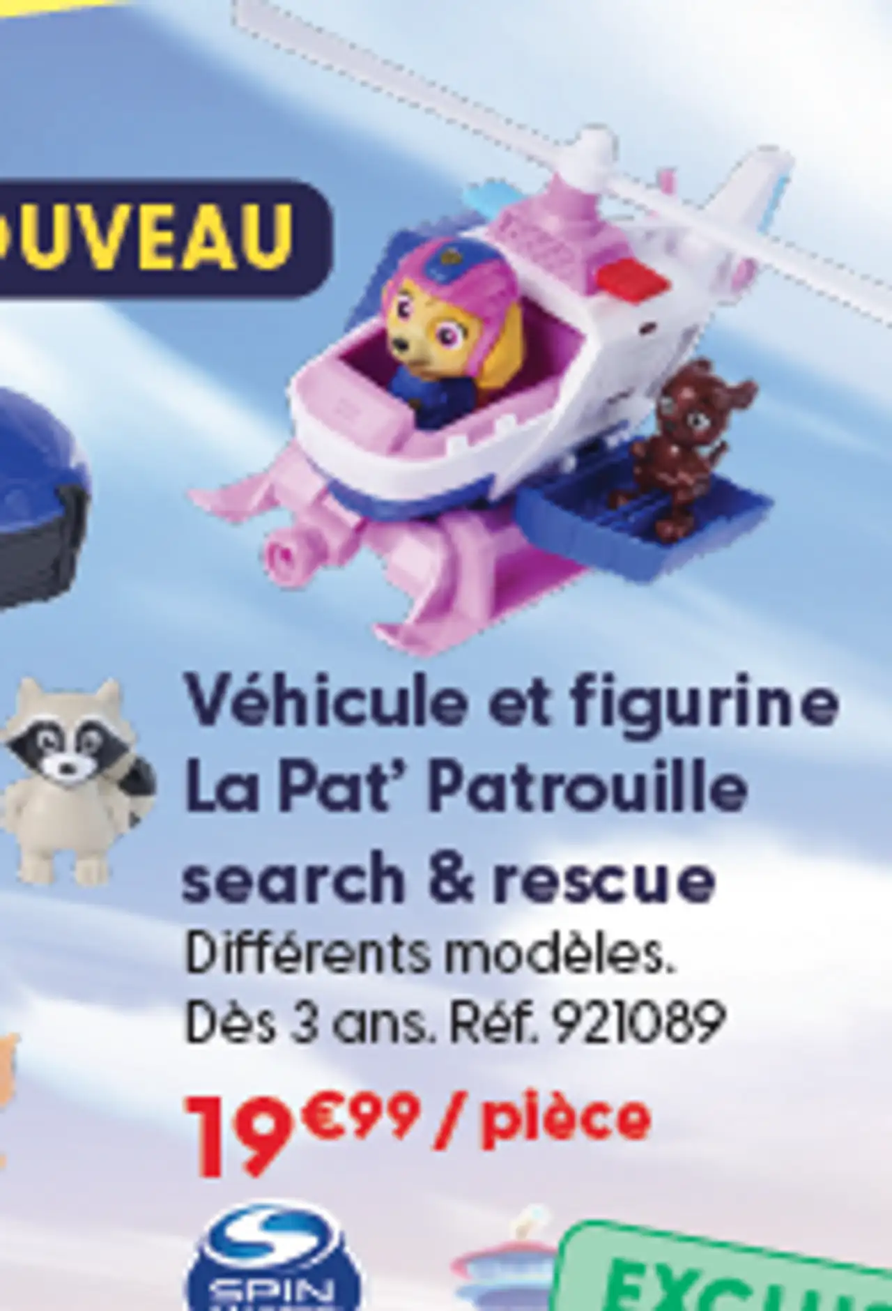 Véhicule et figurine La Pat' Patrouille search & rescue
