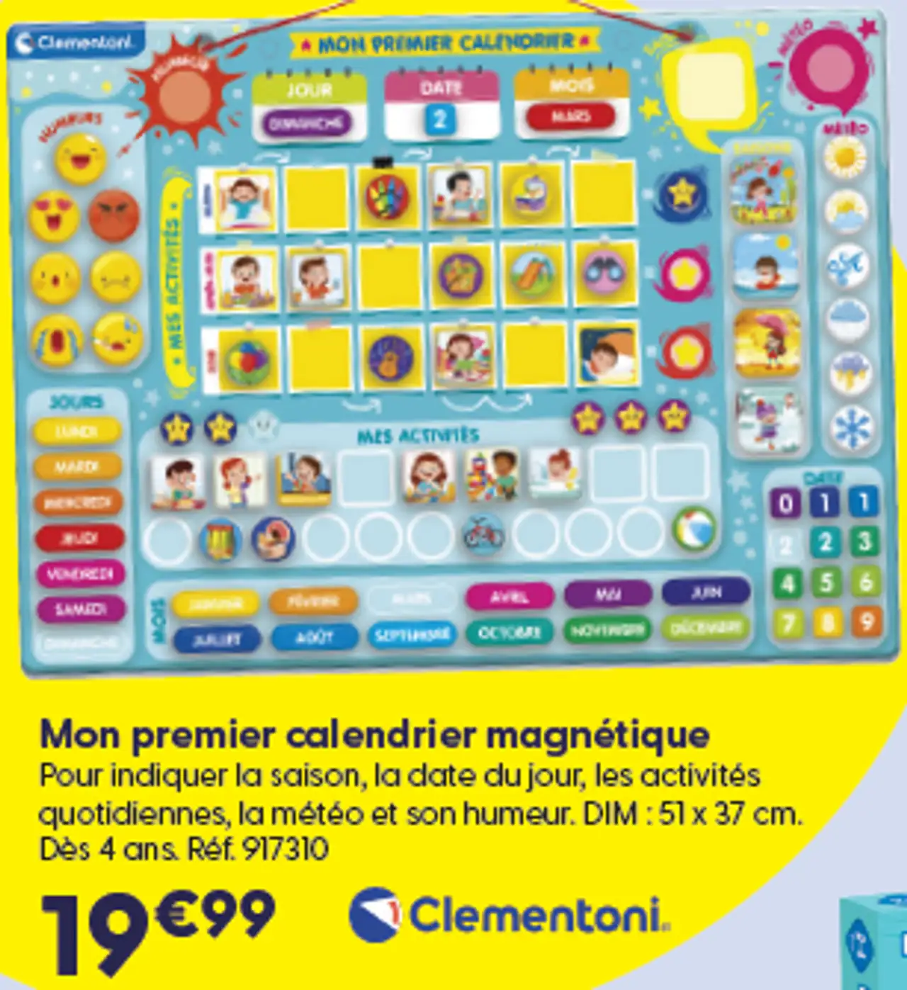 Mon premier calendrier magn"etique