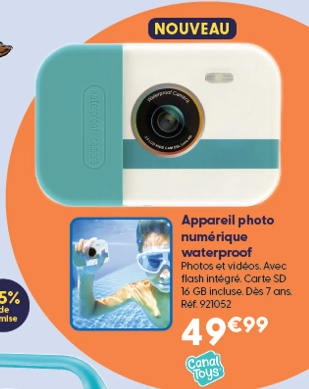 Appareil photo numérique waterproof