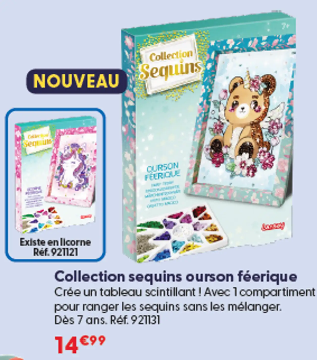 Collection sequins ourson féerique