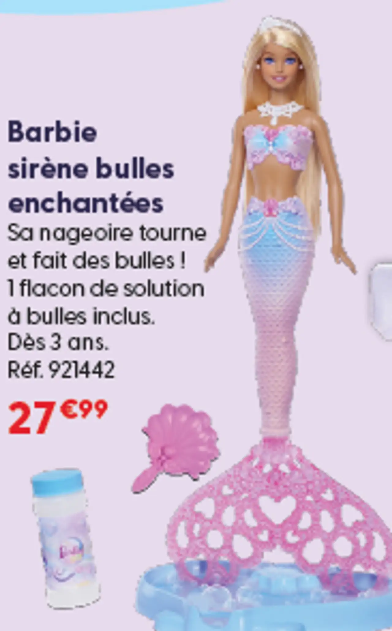 Barbie sirène bulles enchantées