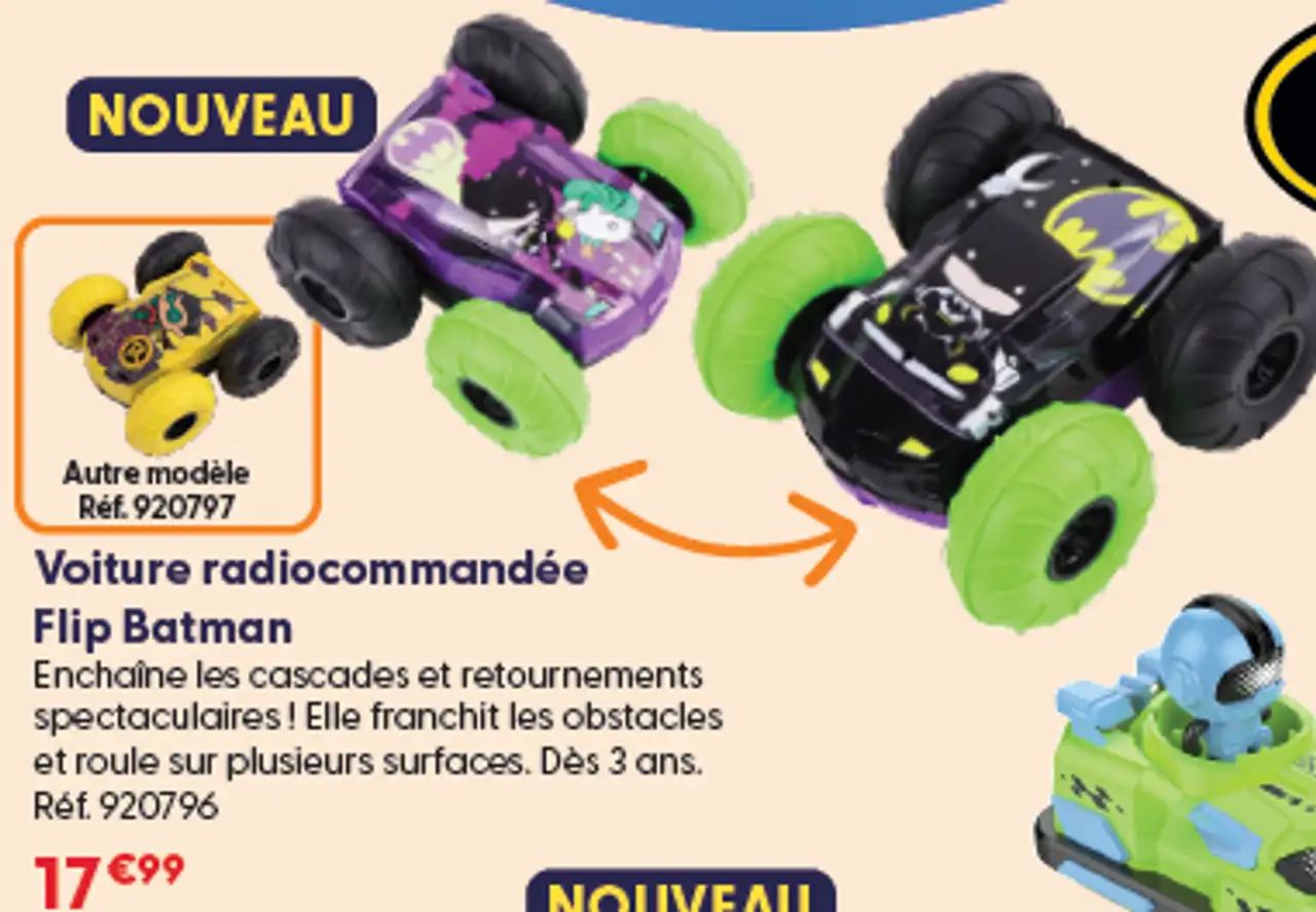 Voiture radiocommandée Flip Batman