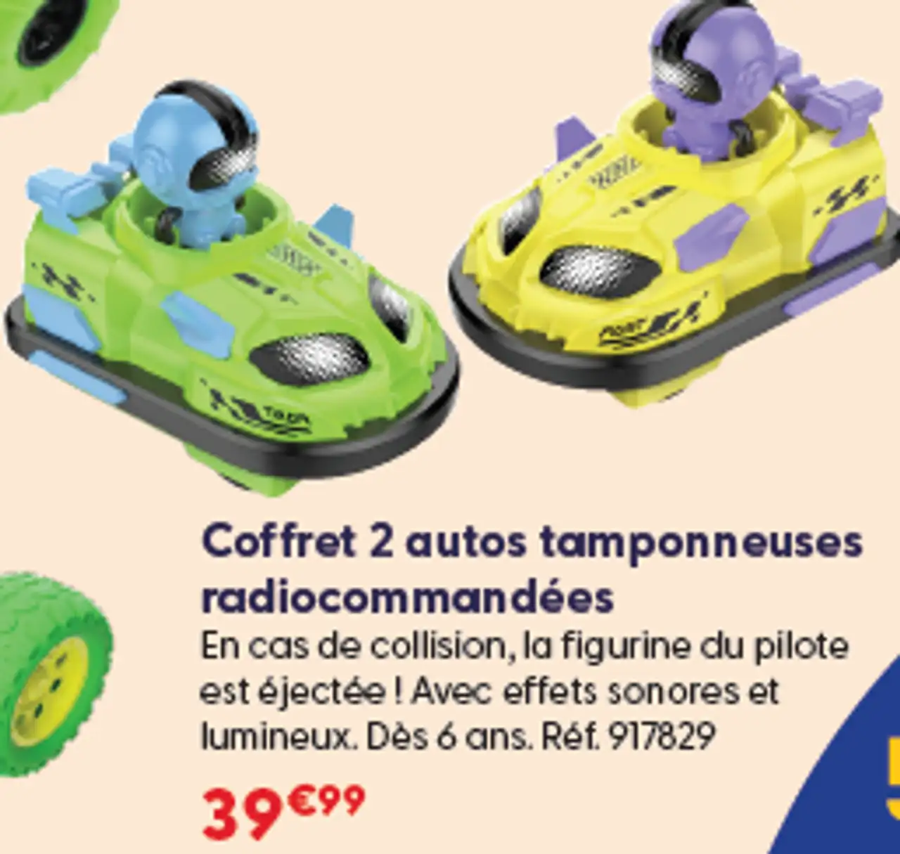Coffret 2 autos tamponneuses radiocommandées