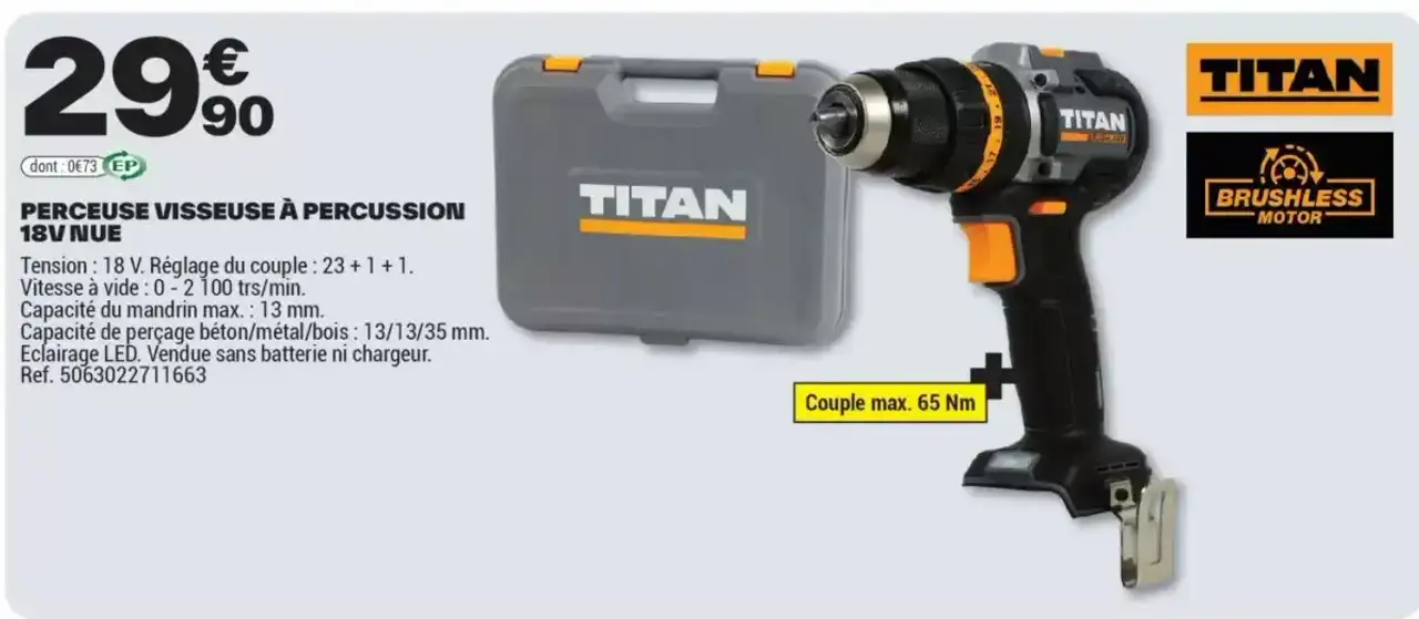 PERCEUSE VISSEUSE À PERCUSSION 18V NUE